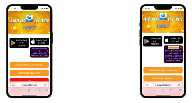 hoan thanh tai app i9bet ios